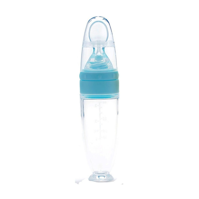 Thumbnail: Silicone Squeeze Bottle for Baby Training Spoon