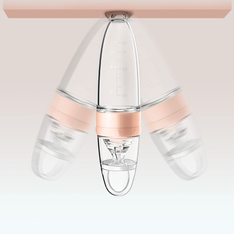 Thumbnail: Silicone Squeeze Bottle for Baby Training Spoon