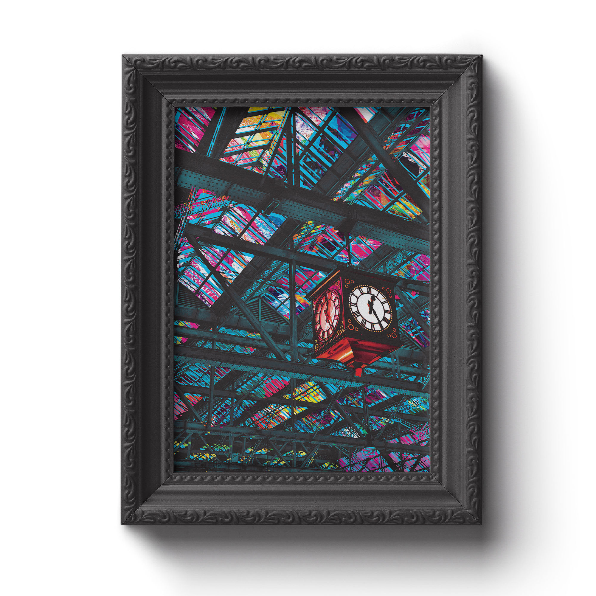 Paints Pylons | Central Station Clock Print