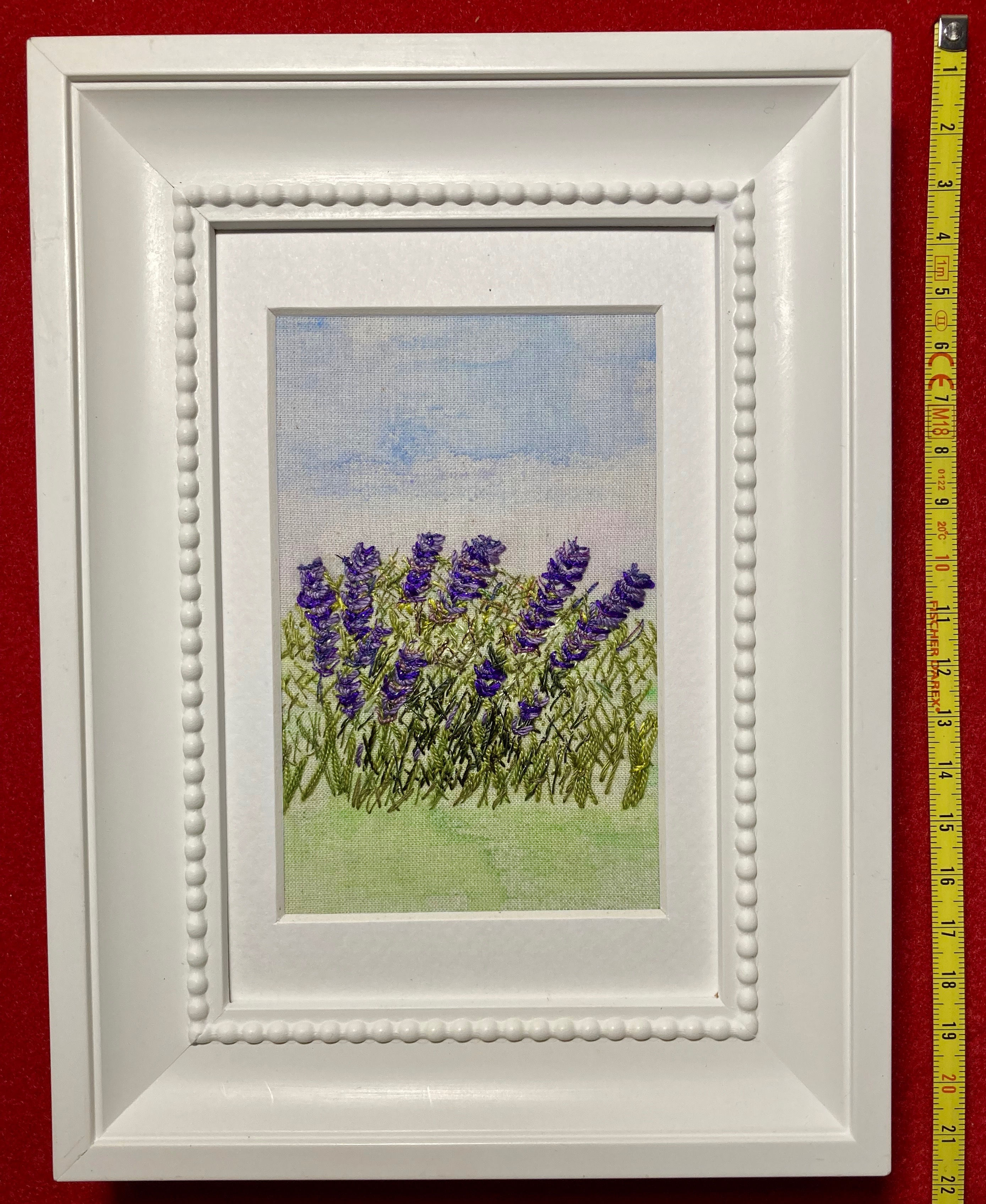 Stitch Impressions | La Lavande | Hand & Machine Stitched Picture