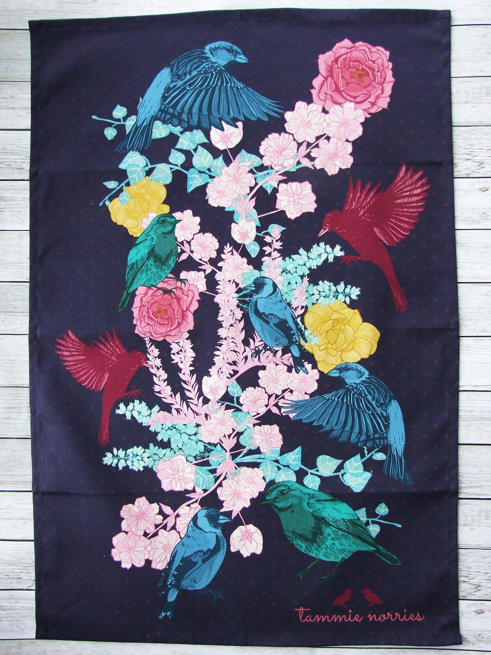 Thumbnail: Tammie Norries | A Parcel of Birds Tea Towel
