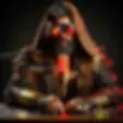 DALL·E 2024-09-26 13.35.15 - Randy, a cloaked figure with his hood up and a scruffy beard,