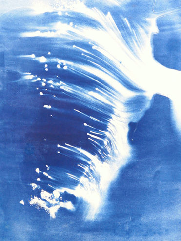 Cyanotype print, alternative photography process