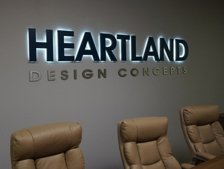 Cut foam core backlit letters cut metal letters lobby wall sign