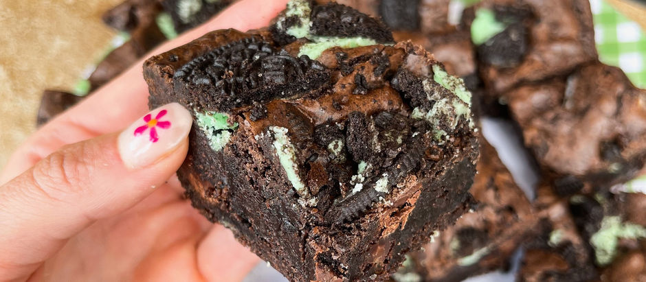 Mint Oreo Brownies