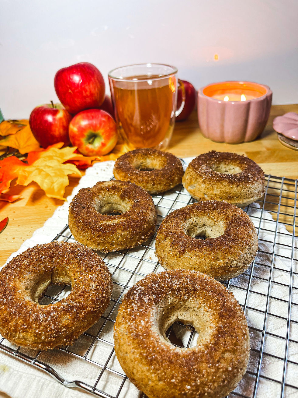 Baked, Not Fried Apple Cider Donuts