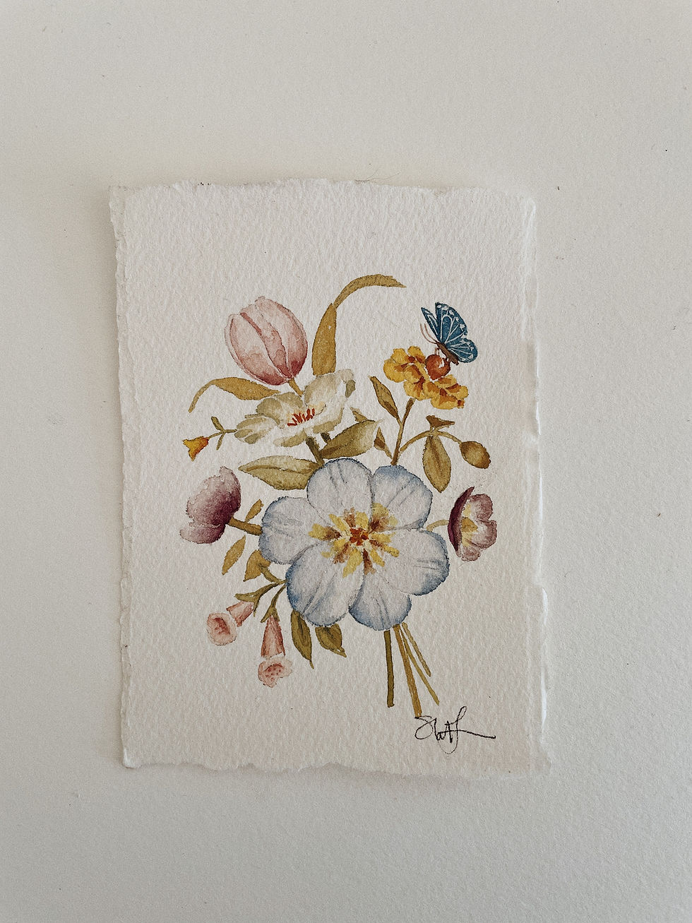 Thumbnail: Arrangement No. 8  — Original Watercolor Painting