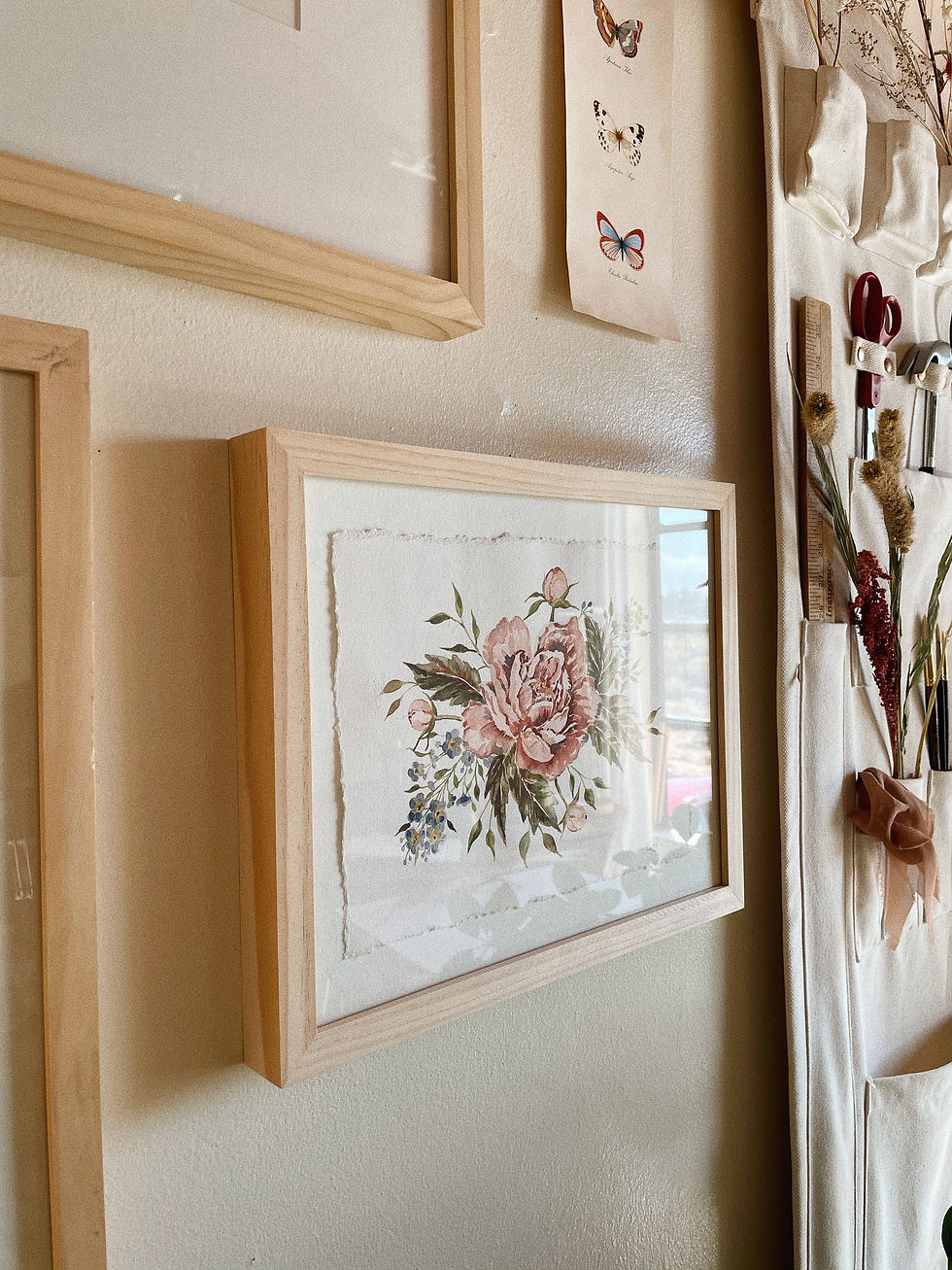 Thumbnail: "Wild Rose Bouquet" — 8.5 x 11.5, Original Watercolor