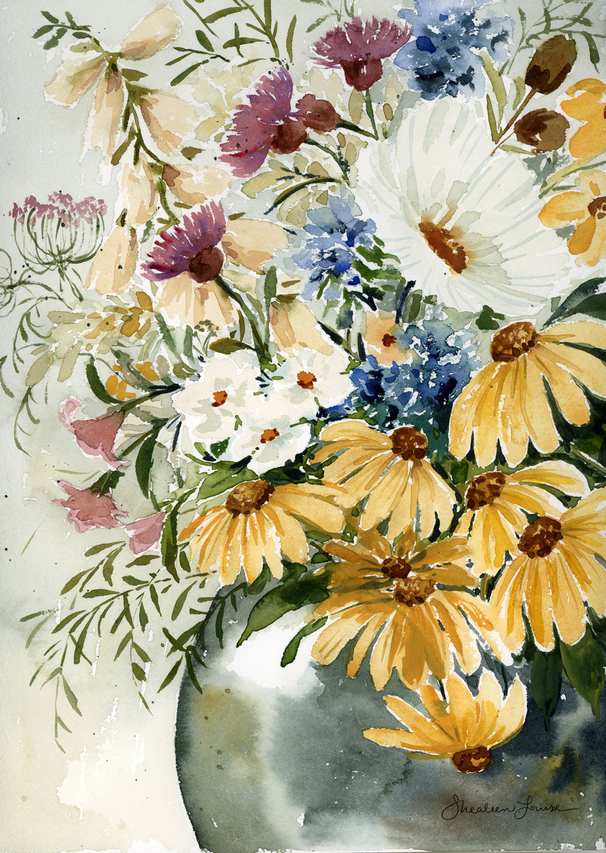 "Warm Flowers Still Life"