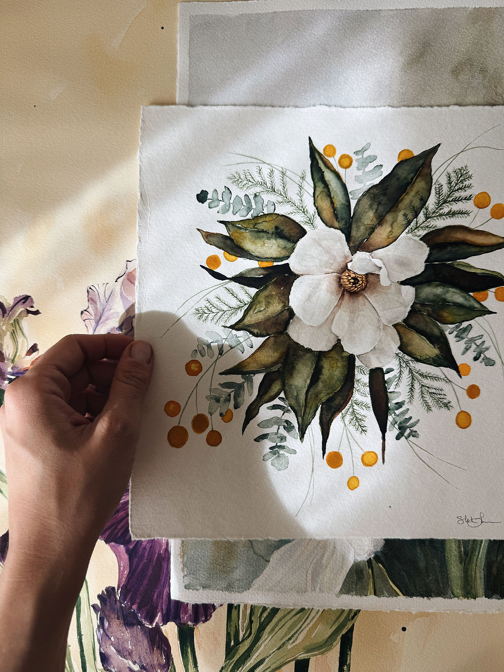 Thumbnail: "Magnolia" 10x10