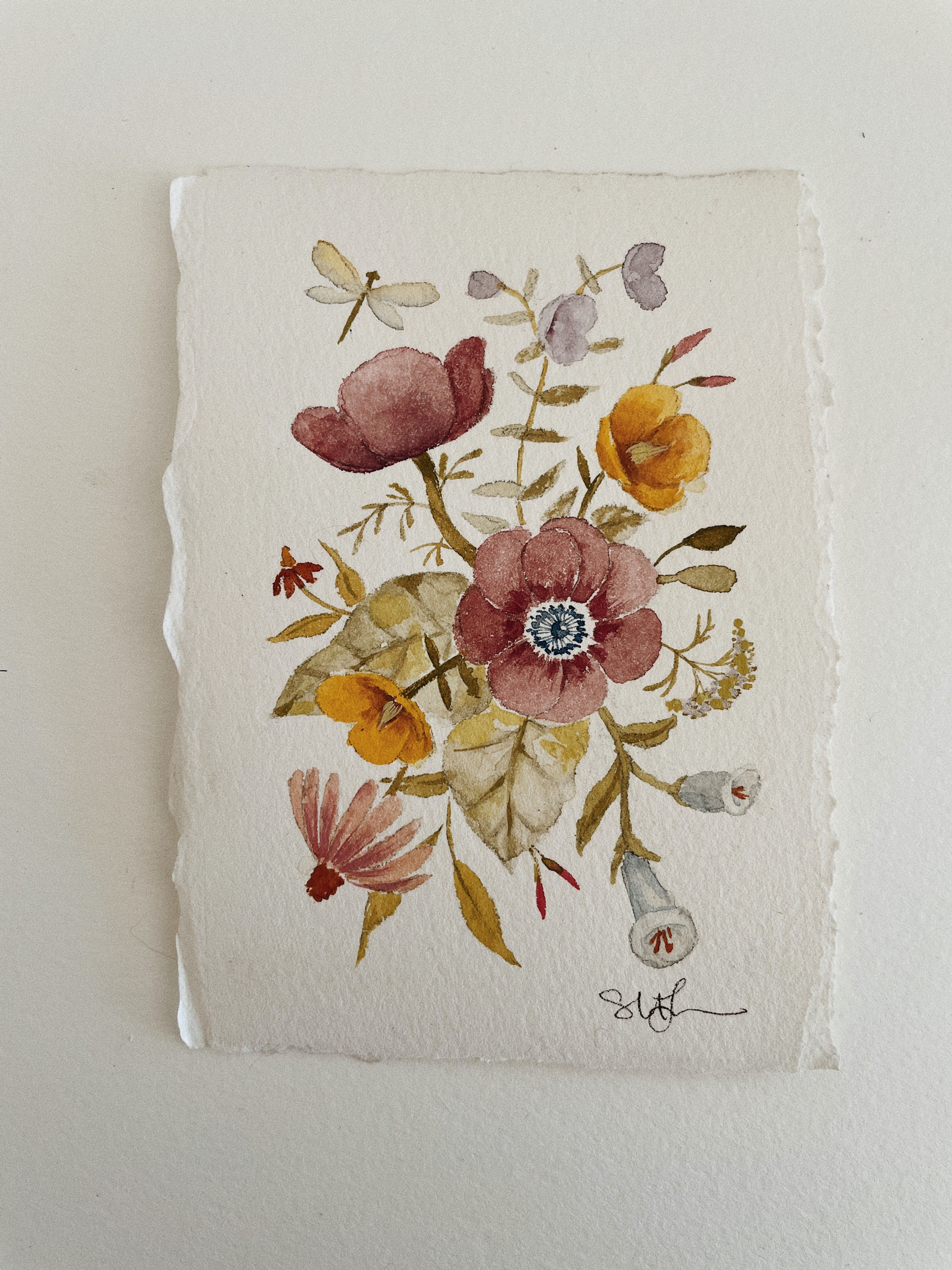 Arrangement No. 9  — Original Watercolor Painting