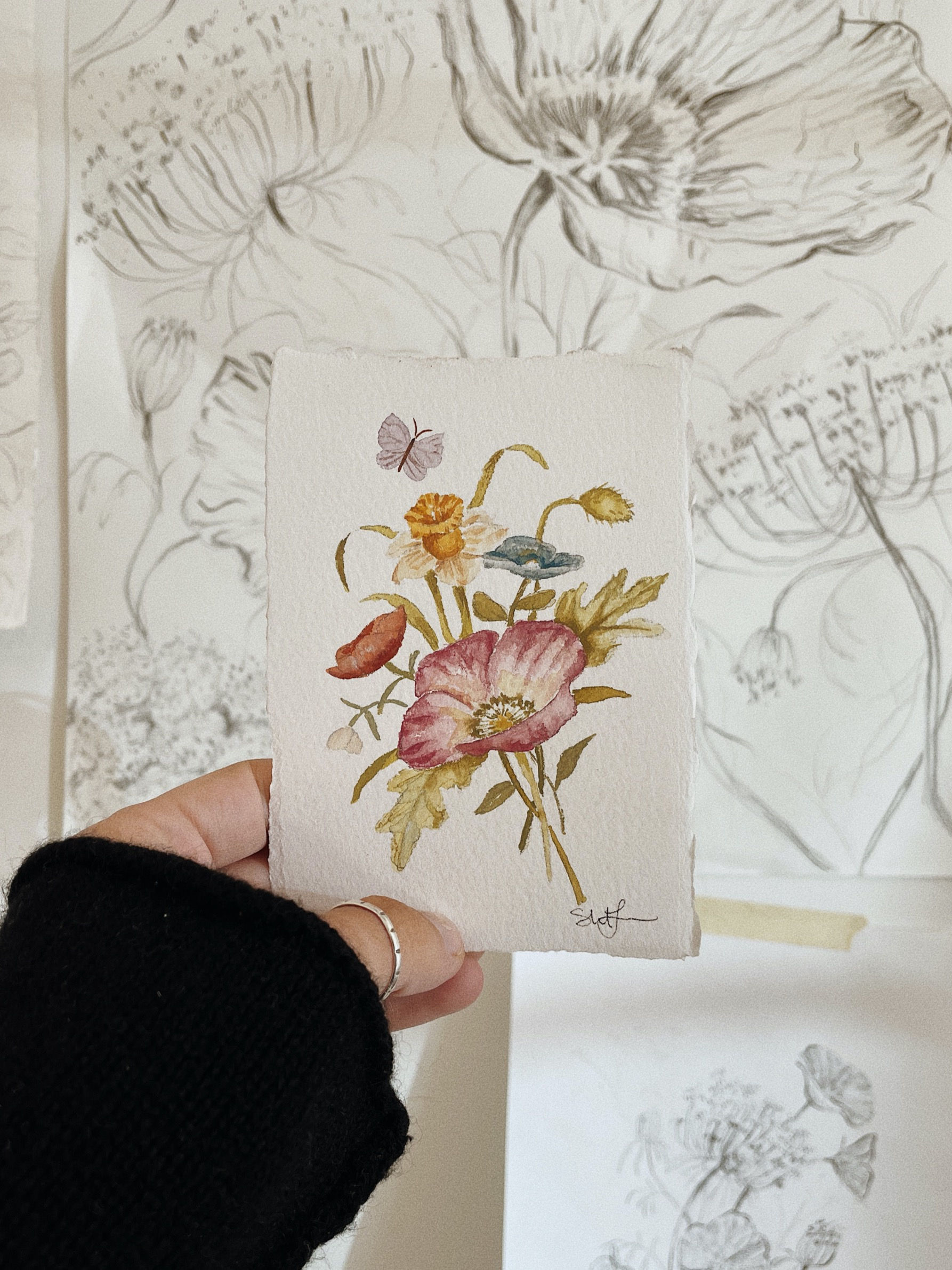 Arrangement No. 11  — Original Watercolor Painting