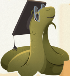 Snake - Illustration by Ann Pomelova