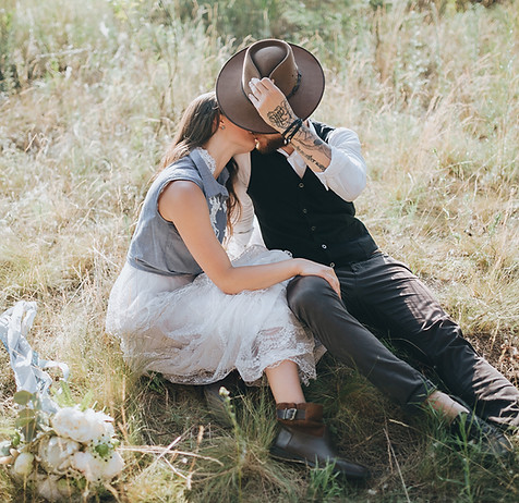 Couple Kissing Outdoors