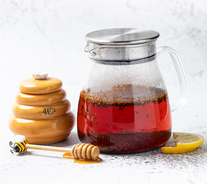 Thumbnail: Wild Rooibos - tea with teapot and leaves