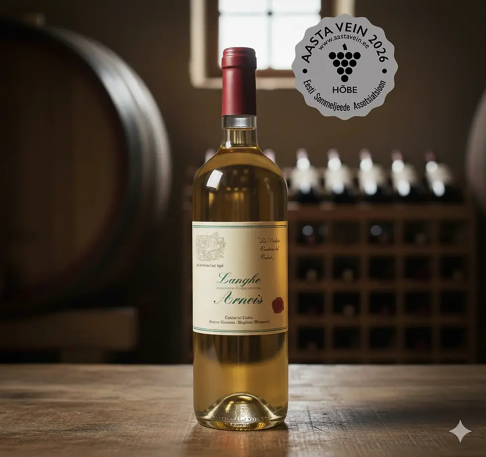 Langhe Arneis – elegantne Itaalia valge vein värskuse, lilleliste nootide ja mineraalse järelmaitsega.