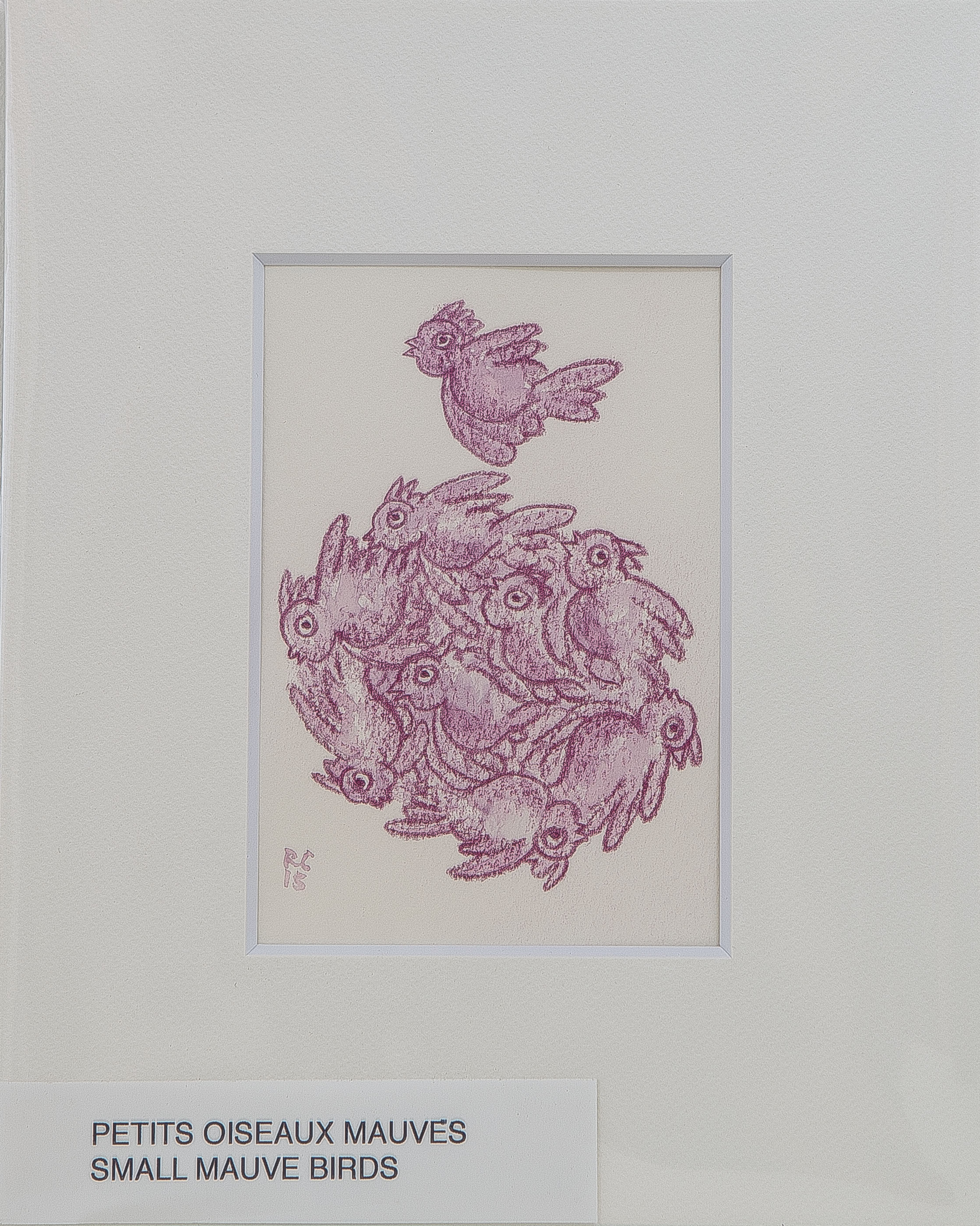 ROUND PURPLE BIRD