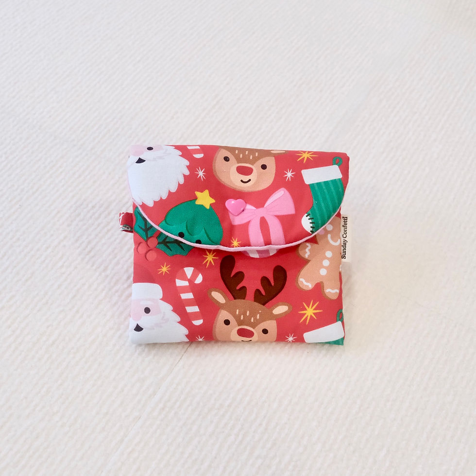 Small Puffy pouch - Merry Wonderland (r)