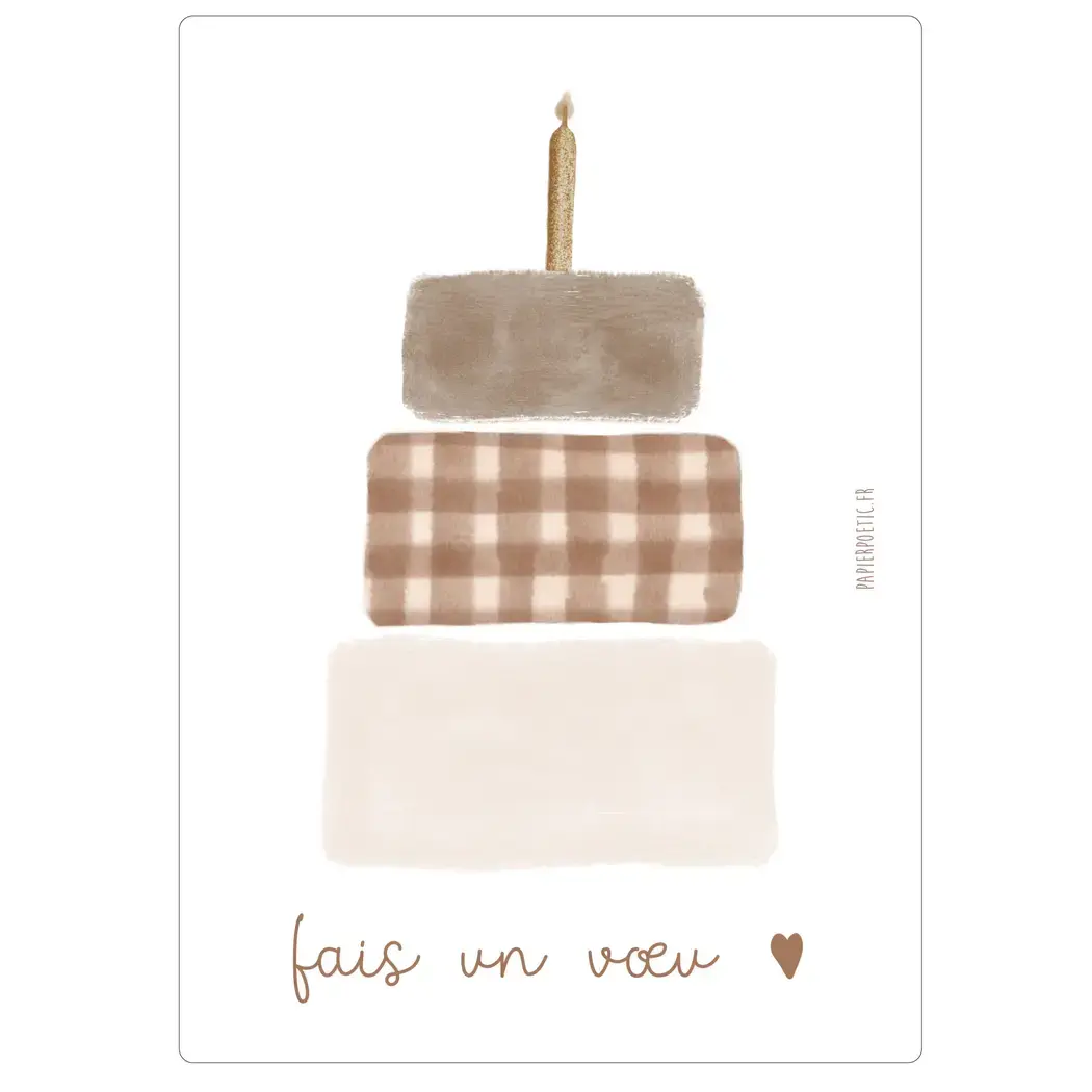 Carte "Fais un voeu"