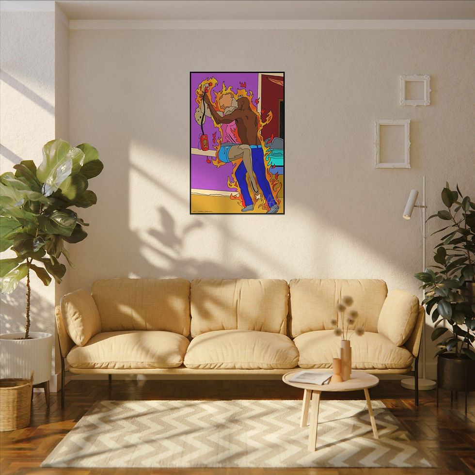 Thumbnail: Art Inspired by Donna Summer, Hot Stuff (Canvas)