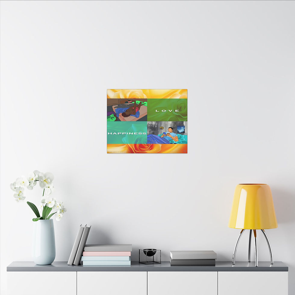 Thumbnail: Art Inspired by Al Green, Love & Happiness (Canvas)