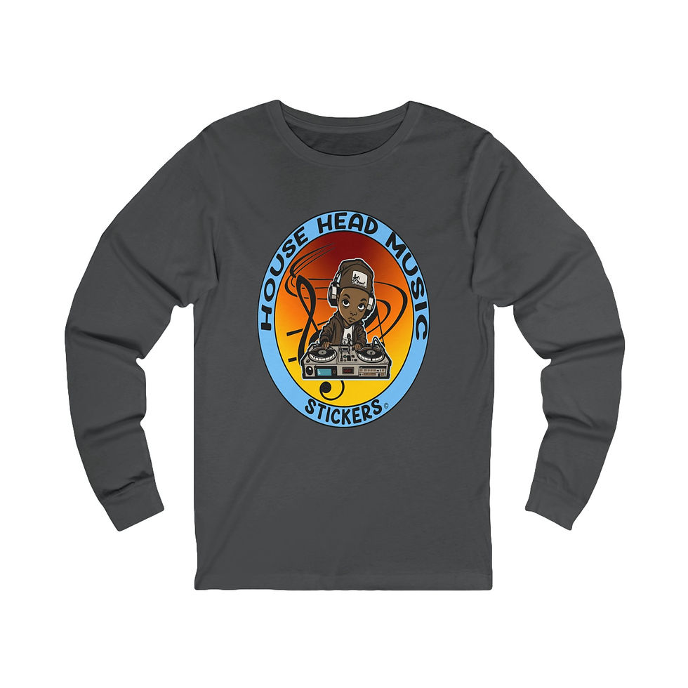 Thumbnail: House Head Music Stickers 005 (Long Sleeve Tee)