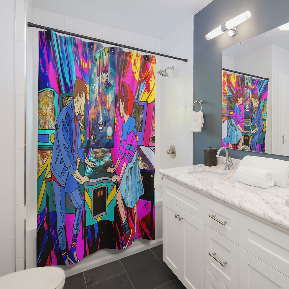 Thumbnail: Art Inspired by Teena Marie, It Must Be Magic (Shower Curtains)