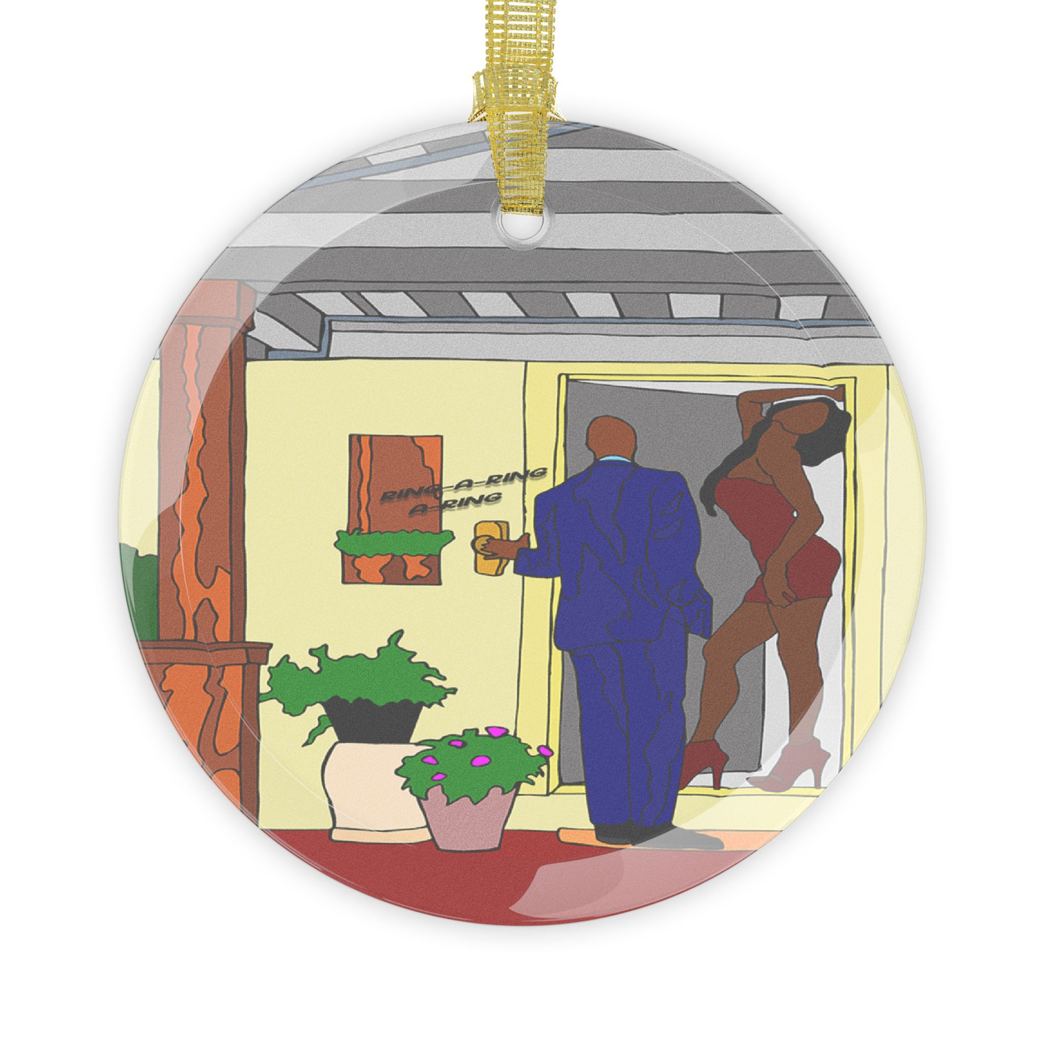Art inspired by Anita Ward, Ring My Bell (Glass Ornaments)