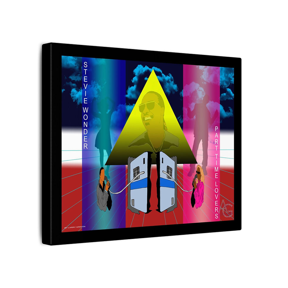 Thumbnail: Art Inspired by Stevie Wonder, Part Time Lovers (Canvas)