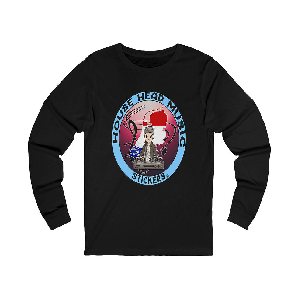 Thumbnail: House Head Music Stickers Netherlands (Long Sleeve Tee)