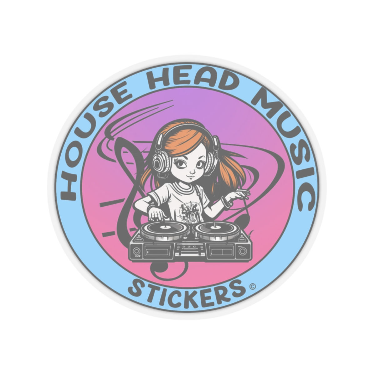 House Head Music Stickers 011
