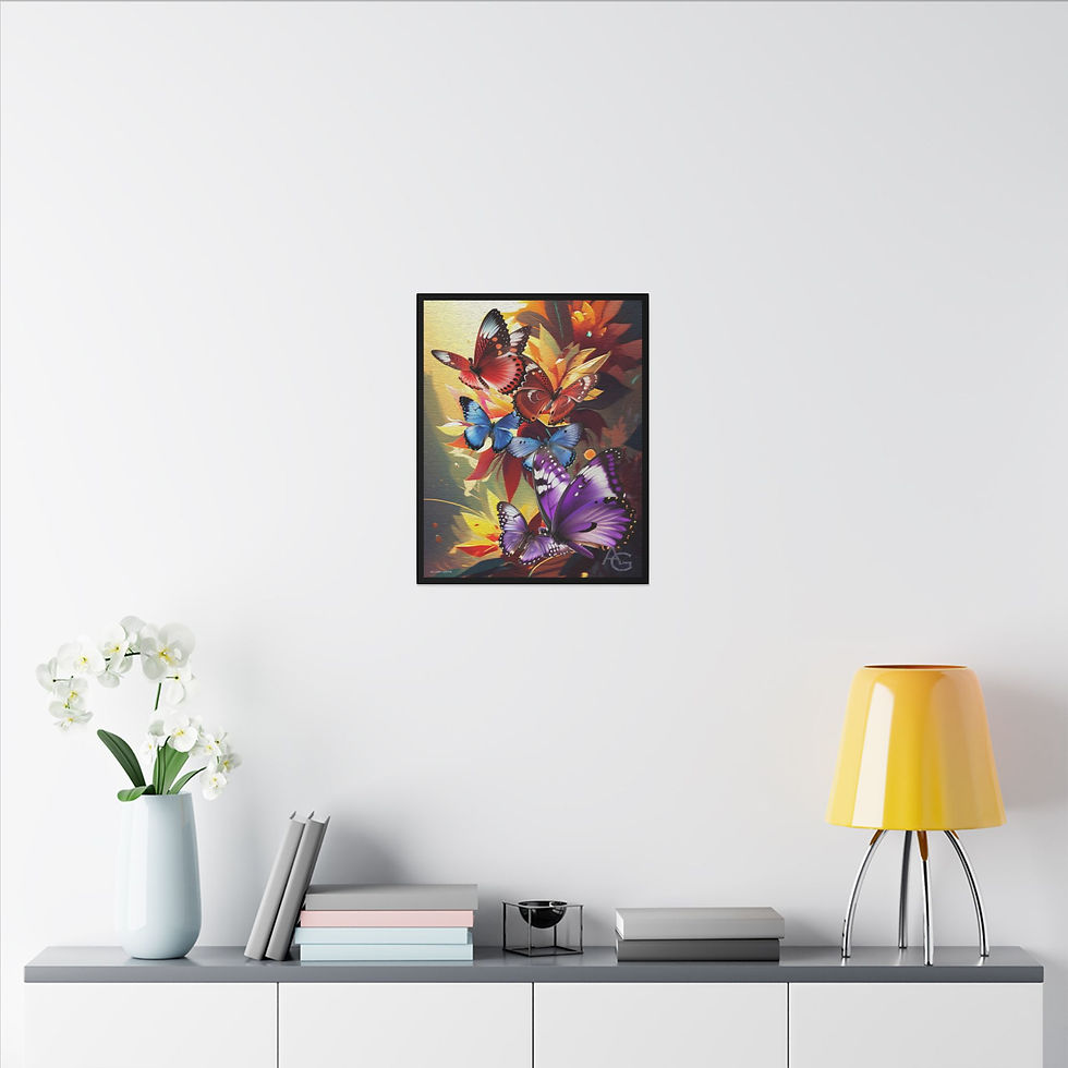 Thumbnail: Butterflies Flower Heaven (canvas)