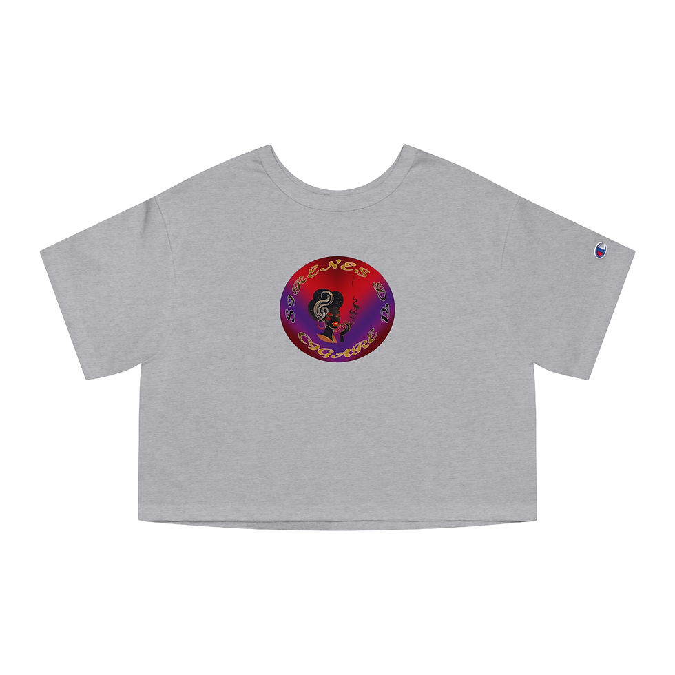 Thumbnail: Sirenes du Cigare Black 003 (Cropped T-Shirt)