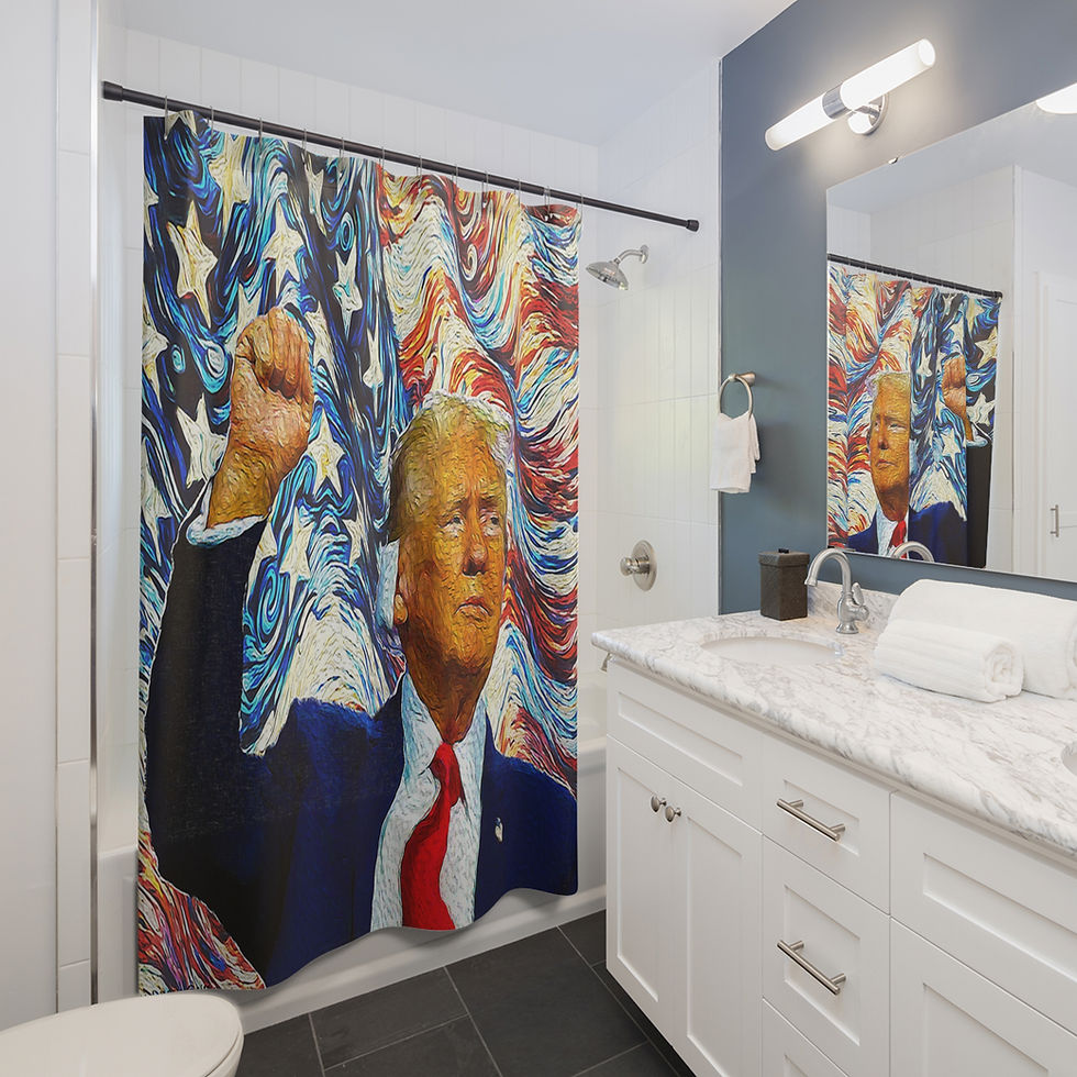 Thumbnail: Impression Era Donald Trump (Shower Curtains)