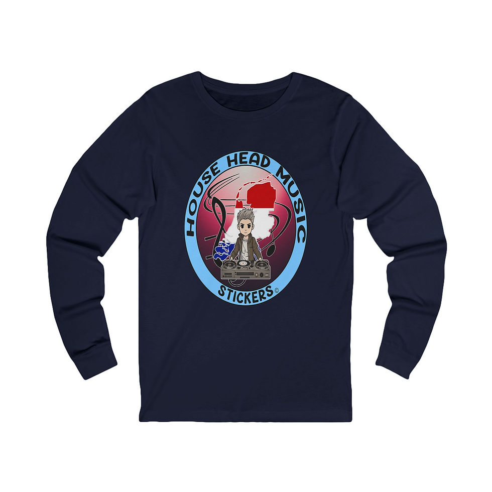 Thumbnail: House Head Music Stickers Netherlands (Long Sleeve Tee)