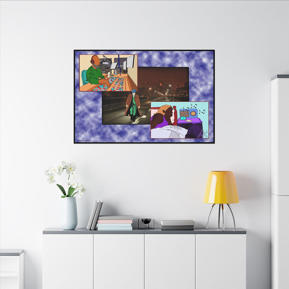 Thumbnail: Art Inspired by Donna Summer, On the Radio (Canvas)