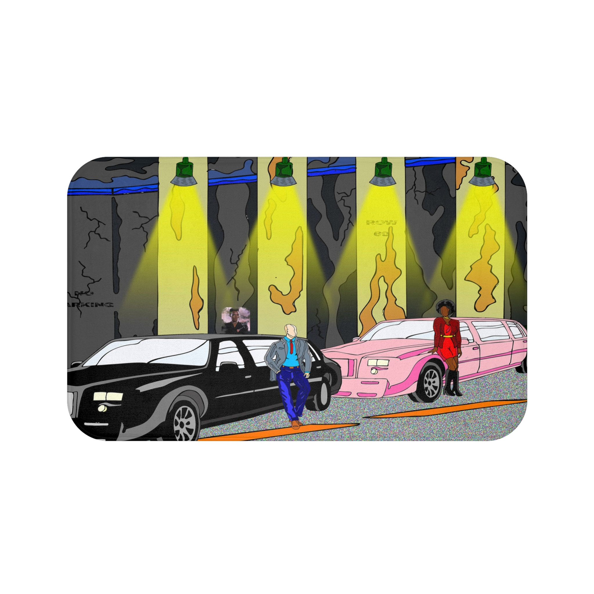 Art Inspired by Grace Jones, Pull Up to the Bumper REMIX (Bath Mat)