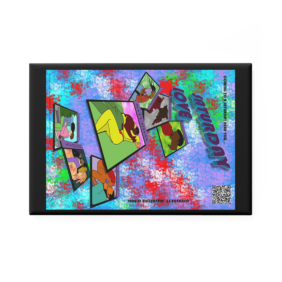 Thumbnail: Art Inspired by Cherrelle, Saturday Love (Button Magnet 1 & 10 pcs)