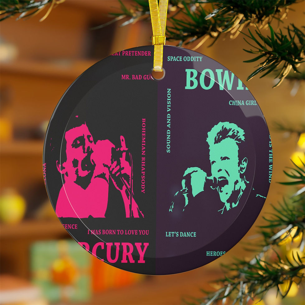 Thumbnail: Mercury vs Bowie (Glass Ornaments)