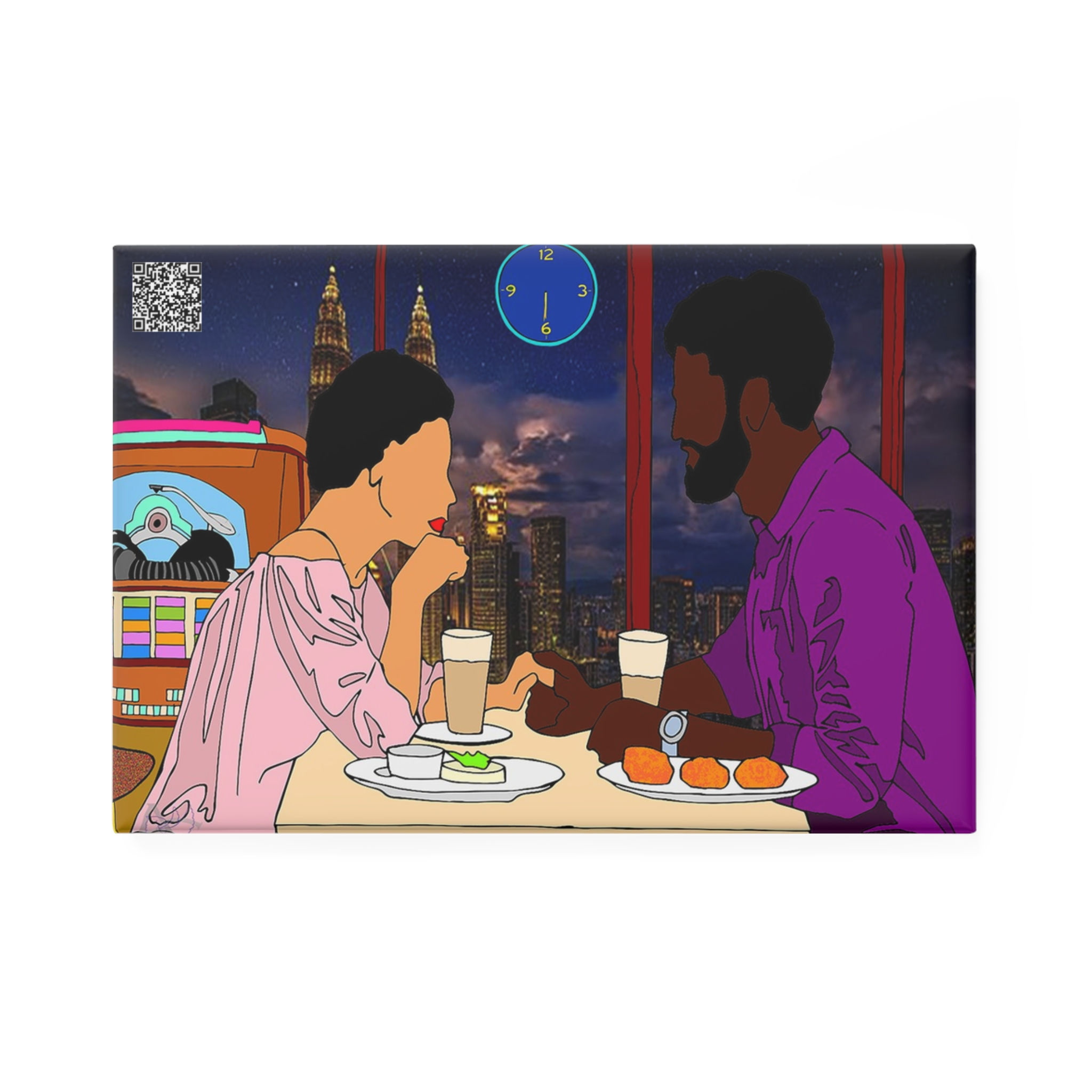 Art Inspired by Billy Paul, Me & Mrs Jones (Button Magnet 1 & 10 pcs)