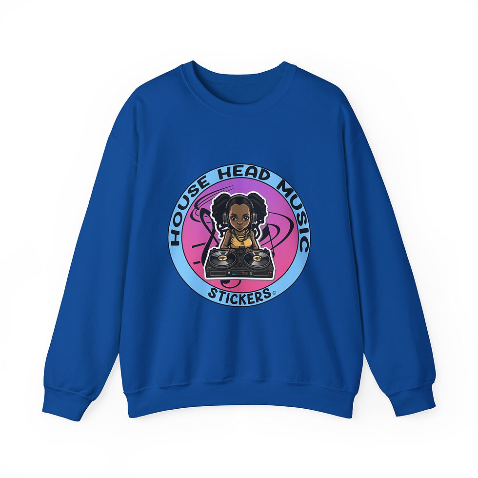 Thumbnail: House Head Music Sticker 009 (Sweatshirt)