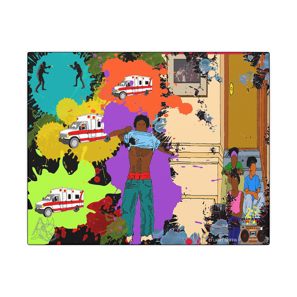 Thumbnail: Art inspired by OutKast, SpottieOttieDopaliscious (Canvas)