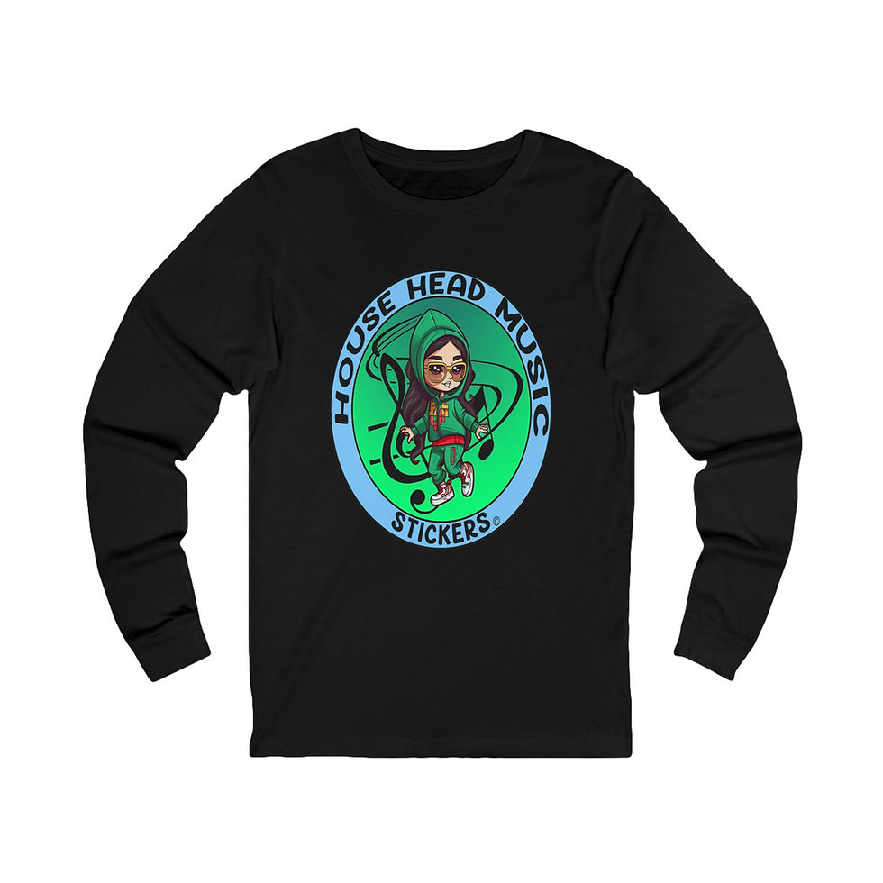 Thumbnail: House Head Music Stickers Dancer 004 (Long Sleeve Tee)