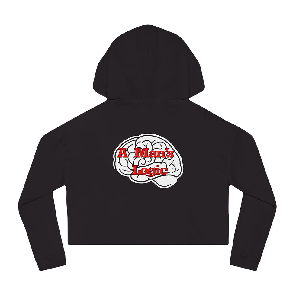 Thumbnail: Intuition vs Logic (Women’s Cropped Hooded Sweatshirt)