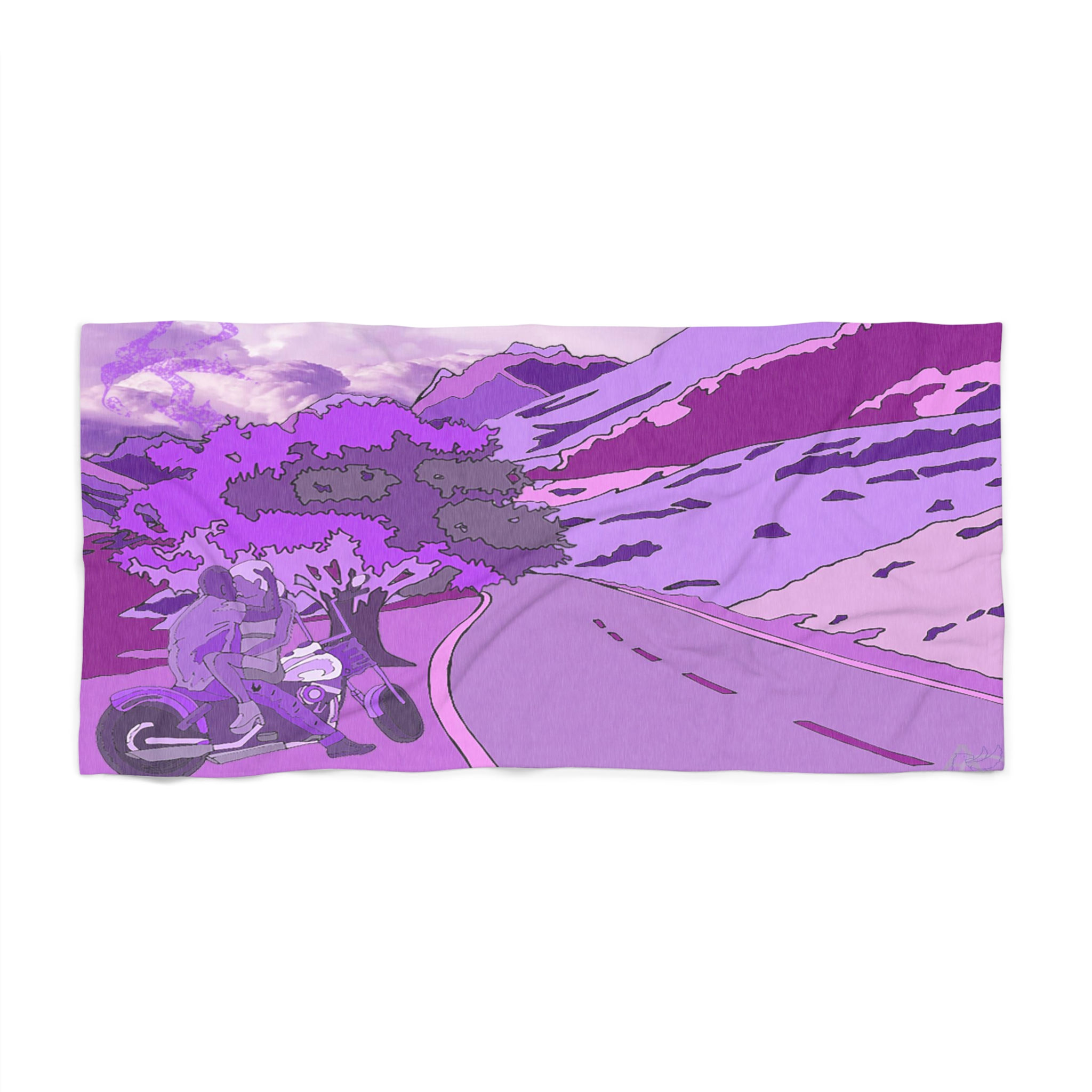 Purple Rain Lovers (Beach Towel)