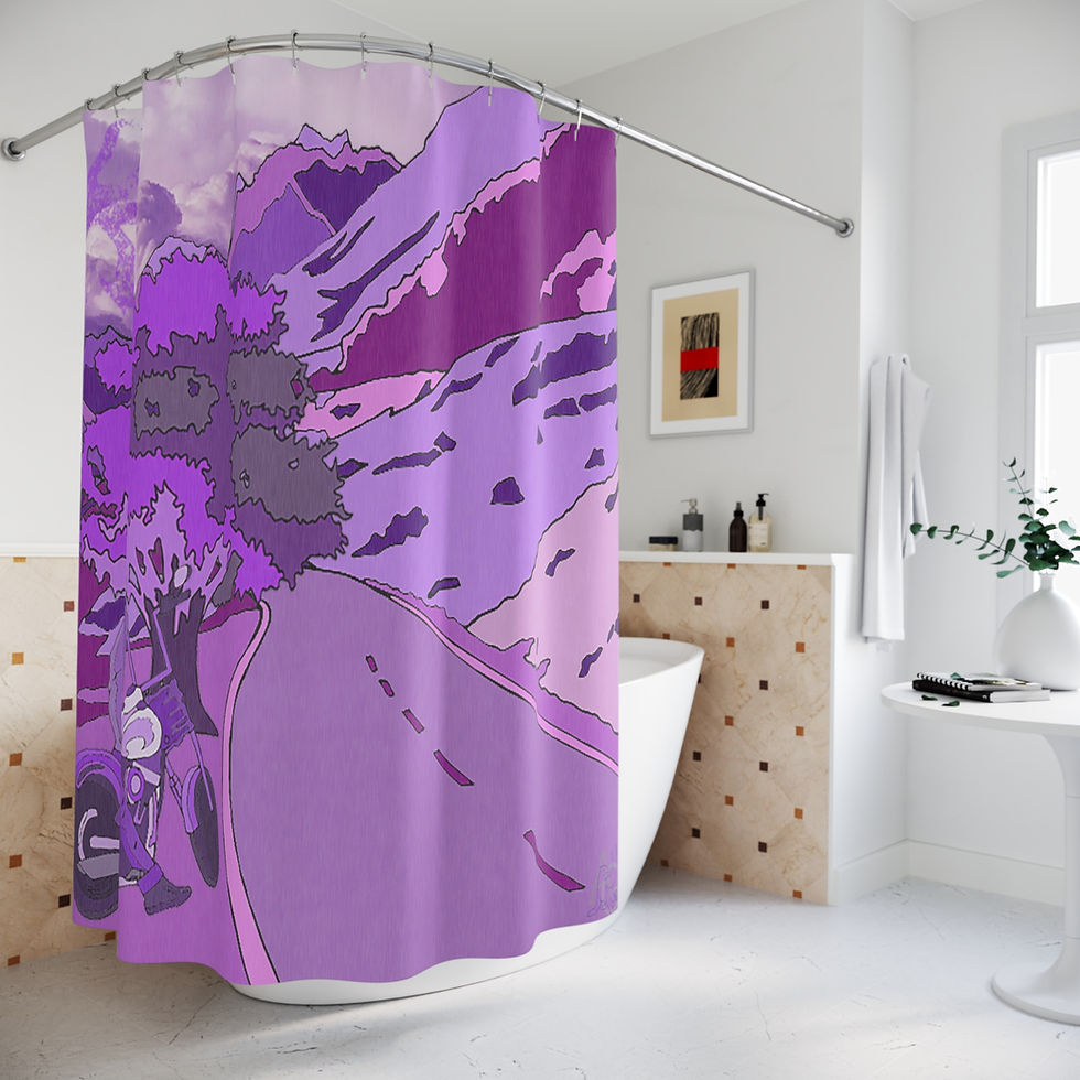 Thumbnail: Purple Lover's Rain (Shower Curtains)