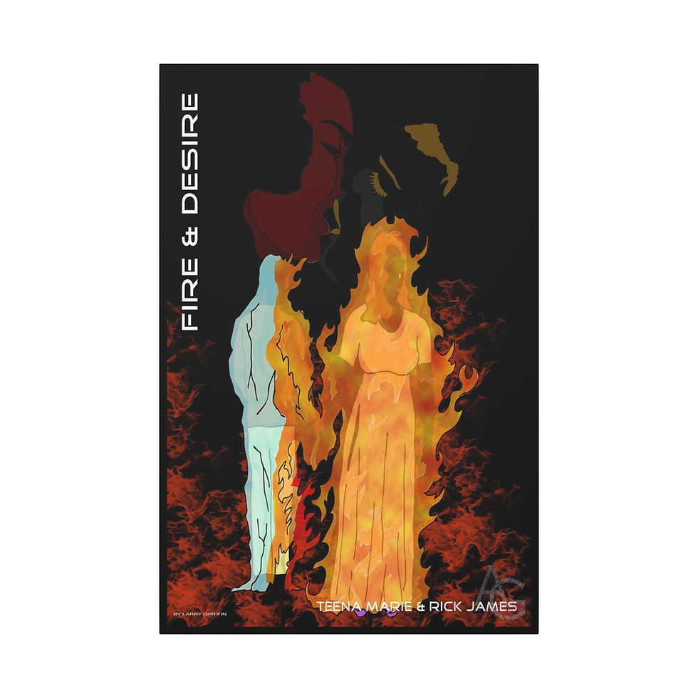Thumbnail: Art Inspired by Teena Marie-Rick James, Fire and Desire (Canvas)