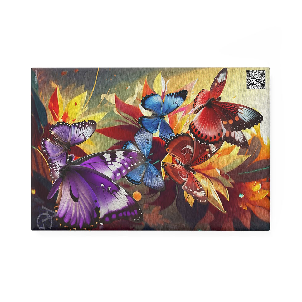 Thumbnail: Butterflies Flower Heaven (Button Magnet 1 & 10 pcs)