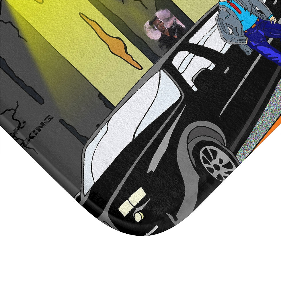 Thumbnail: Art Inspired by Grace Jones, Pull Up to the Bumper REMIX (Bath Mat)