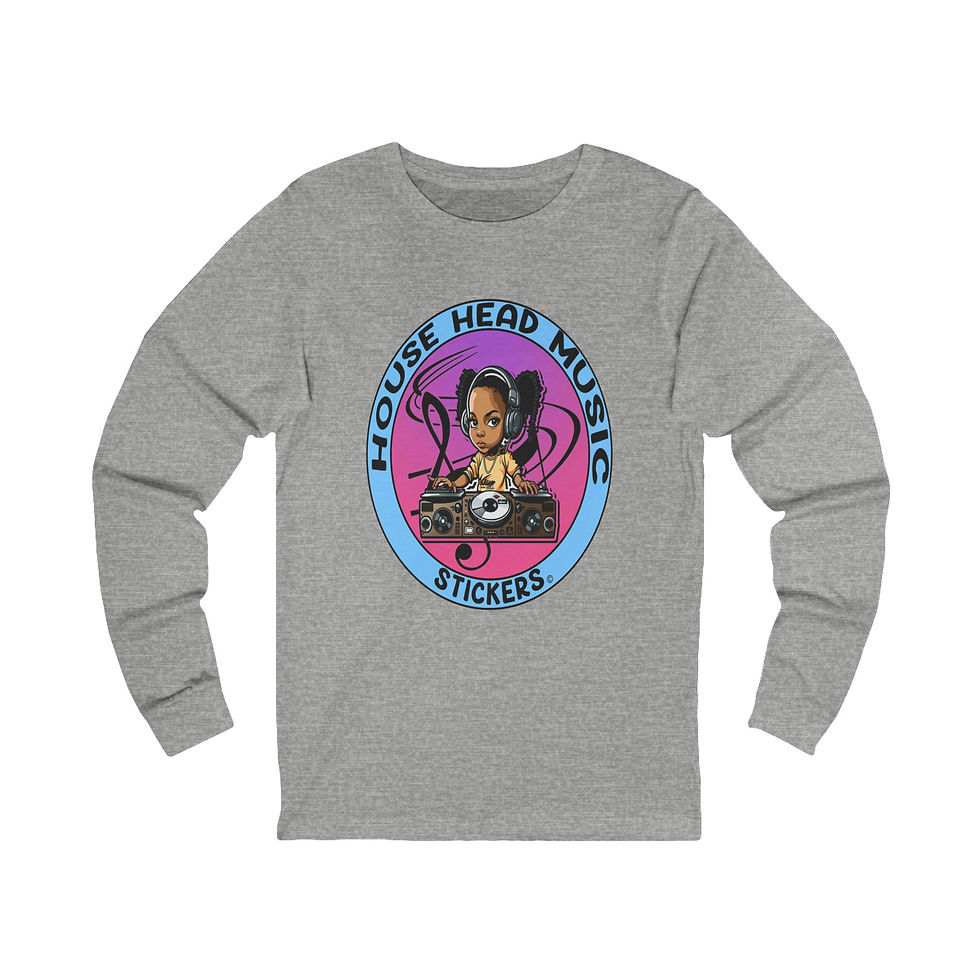 Thumbnail: House Head Music Stickers 010 (Long Sleeve Tee)